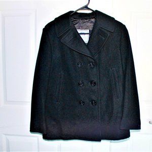 Authentic Navy Pea coat 100% Wool